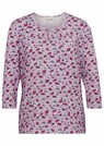 Druckshirt in Raffung und Steinchen thumbnail 2