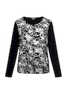 Blusenshirt mit Blumenmuster und Folienprint thumbnail 6