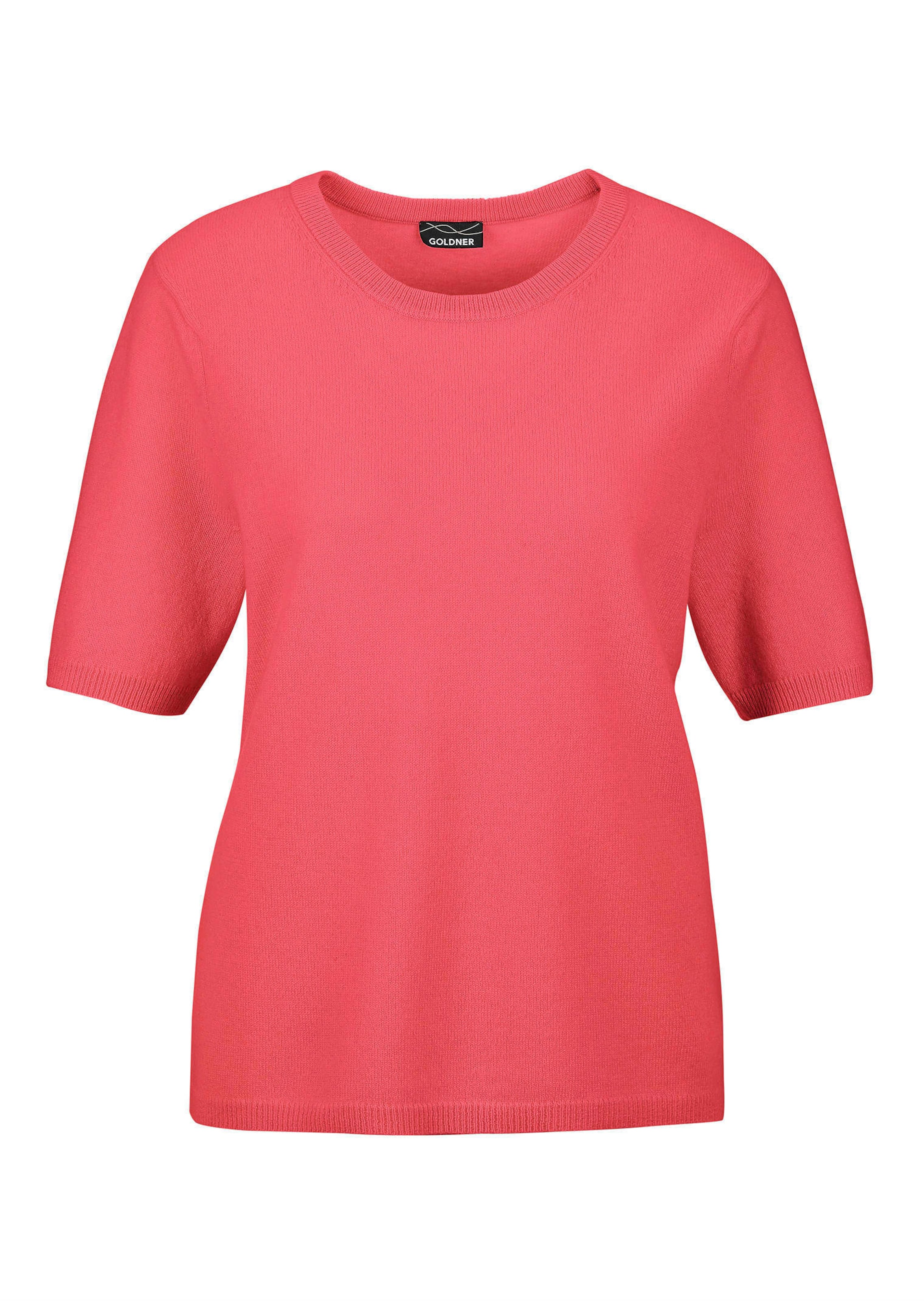 Lyhythihainen pyöreäpäänteinen neulepusero kashmiria