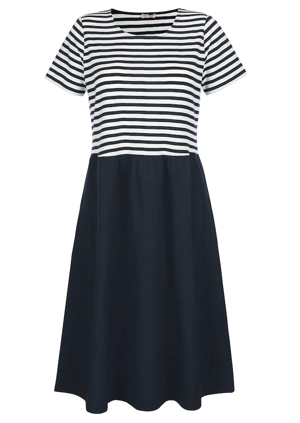 Jerseykleid mit Streifen 4