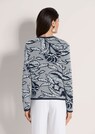 Blazer en maille à imprimé jacquard et zip thumbnail 3