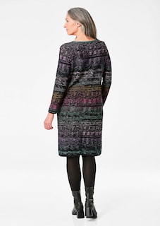 Tricot jurk met all-over jacquardpatroon thumbnail 3