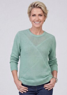 Pull facile d'entretien avec structure côtelée de belle qualité thumbnail 2