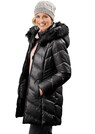 Warme Steppjacke mit Kapuze und Fellimitat thumbnail 1