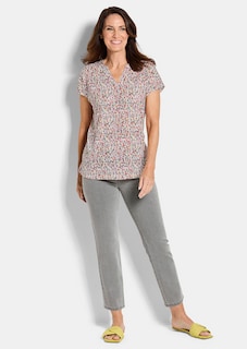 Jersey-Shirt mit Millefleurs-Print thumbnail 2