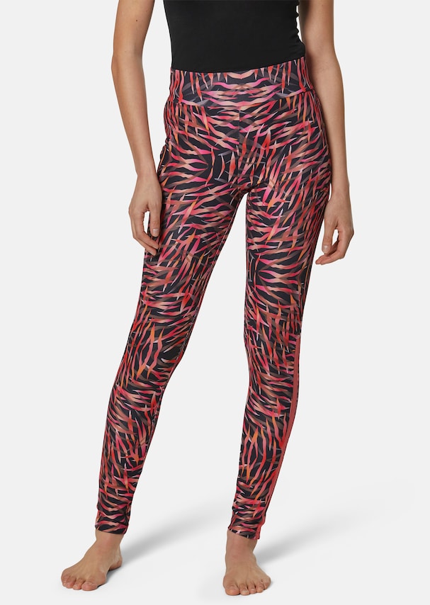 Leggings with decorative stripes on the side