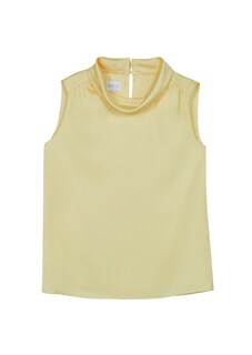 Ärmellose Satin-Bluse mit umgeschlagenem Kragen thumbnail 6