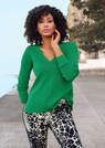 Knitted jumper with V-neck thumbnail 2