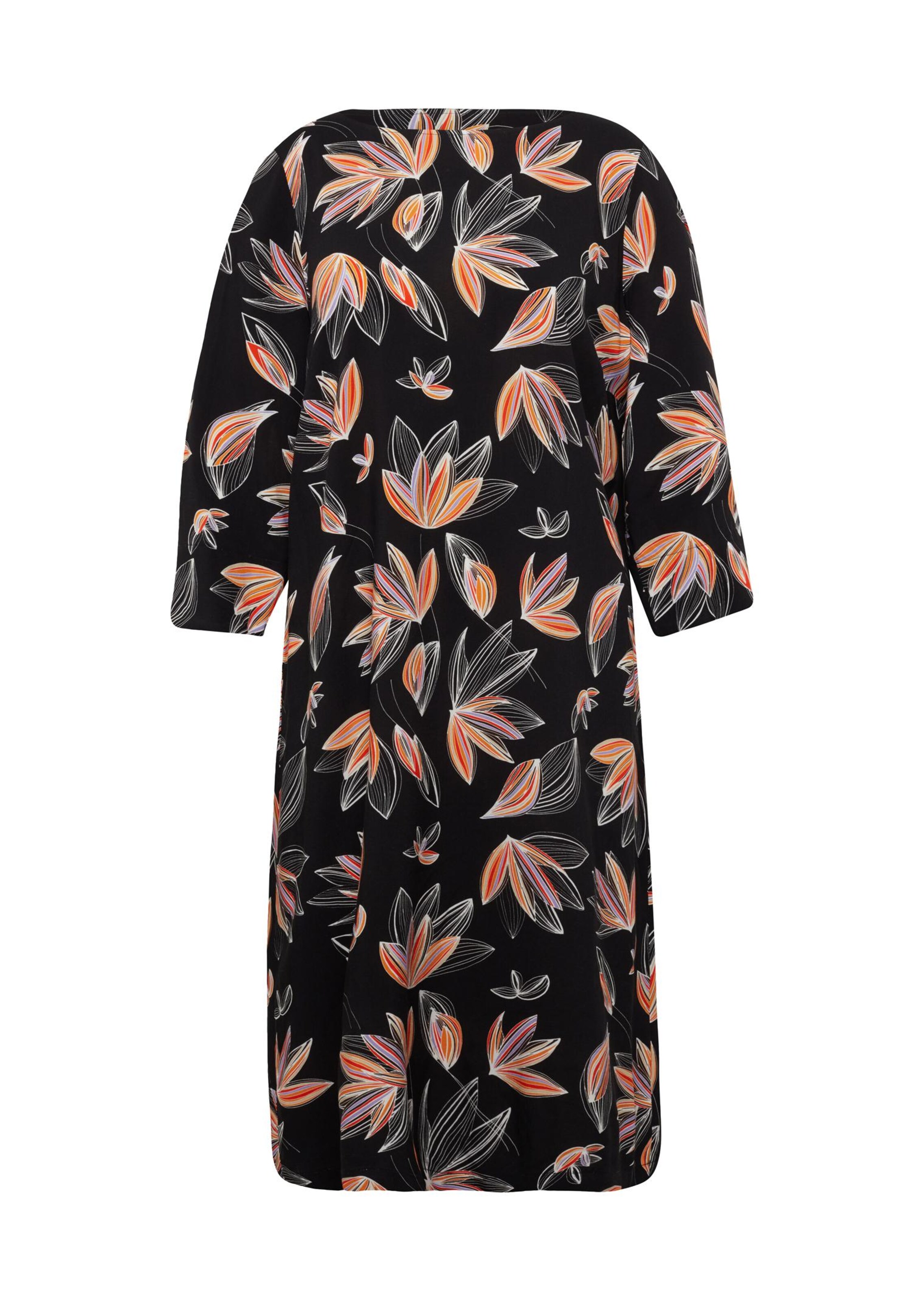 Robe imprimée légère en agréable viscose - noir - Gr. 21 de Goldner Fashion