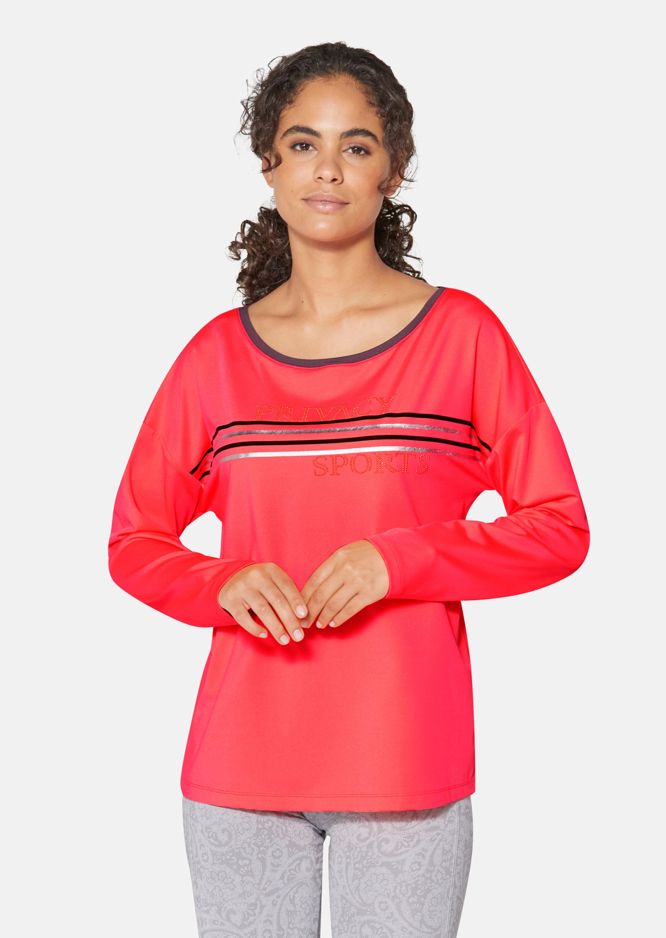 Langarm-Shirt mit Ziersteinchen