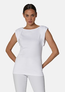 Ärmelloses Shirt mit U-Boot-Ausschnitt thumbnail 1