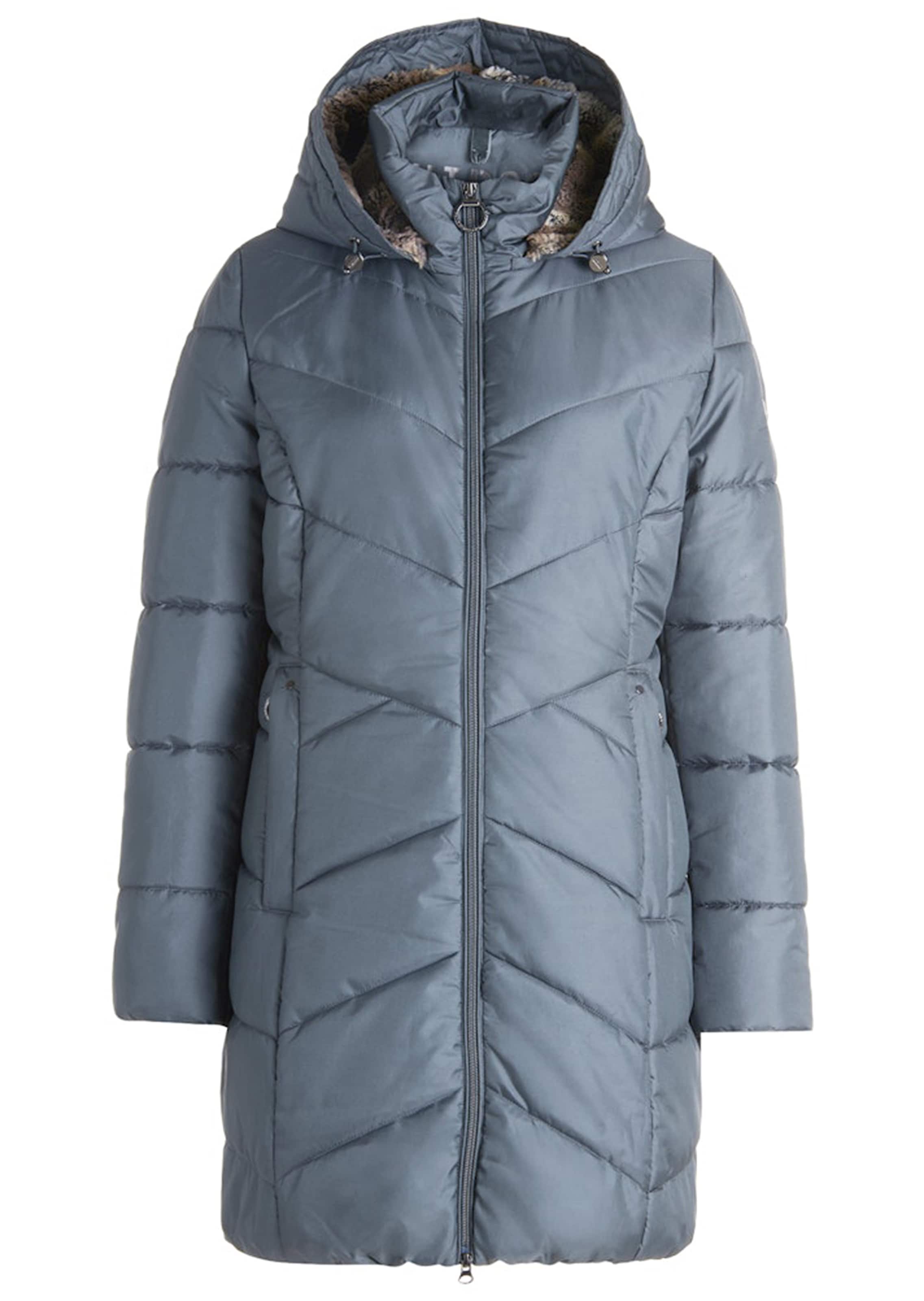 Lange Outdoorjacke mit 2-Wege-Reißverschluss