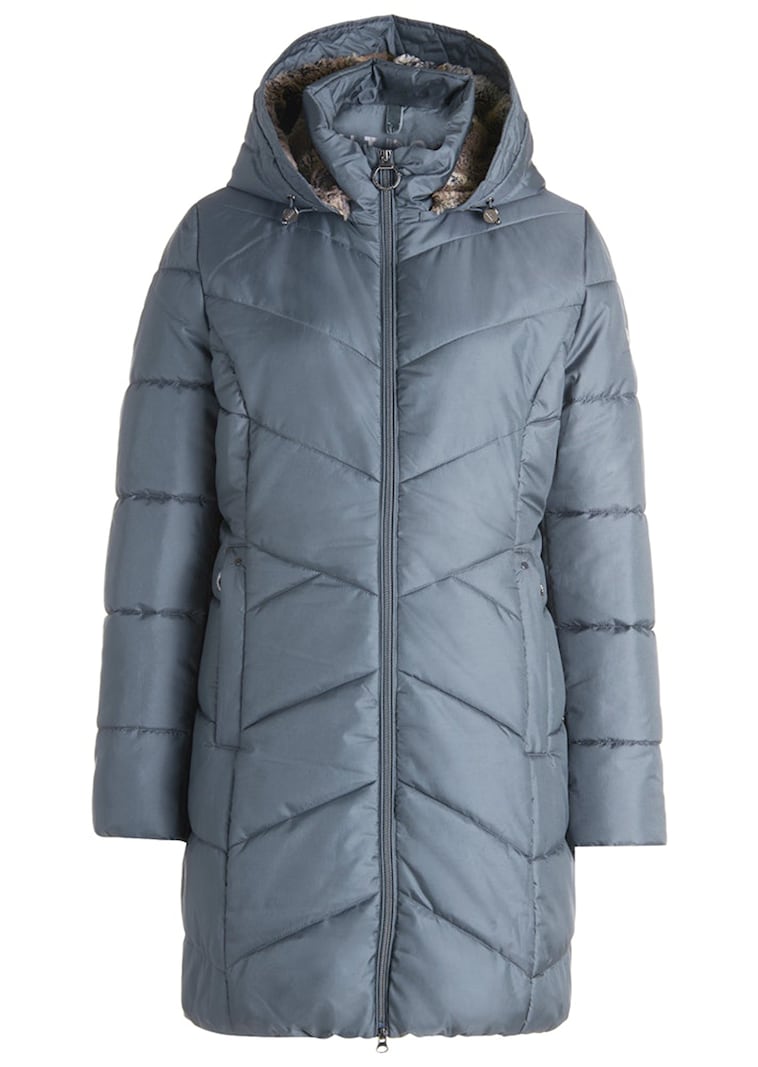 Lange Outdoorjacke mit 2-Wege-Reissverschluss