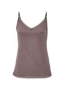 Top met spaghettibandjes en kanten rand thumbnail 4