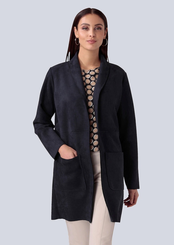 Jacke in Veloursleder-Optik 4