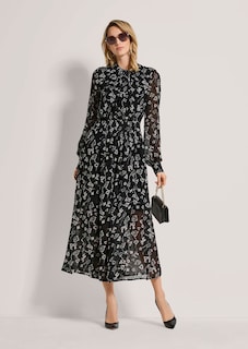 Langes Kleid in Wickeloptik thumbnail 4