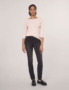 Cashmere jumper with boat neckline thumbnail 2