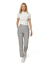 Straight pepita trousers with side button plackets thumbnail 2