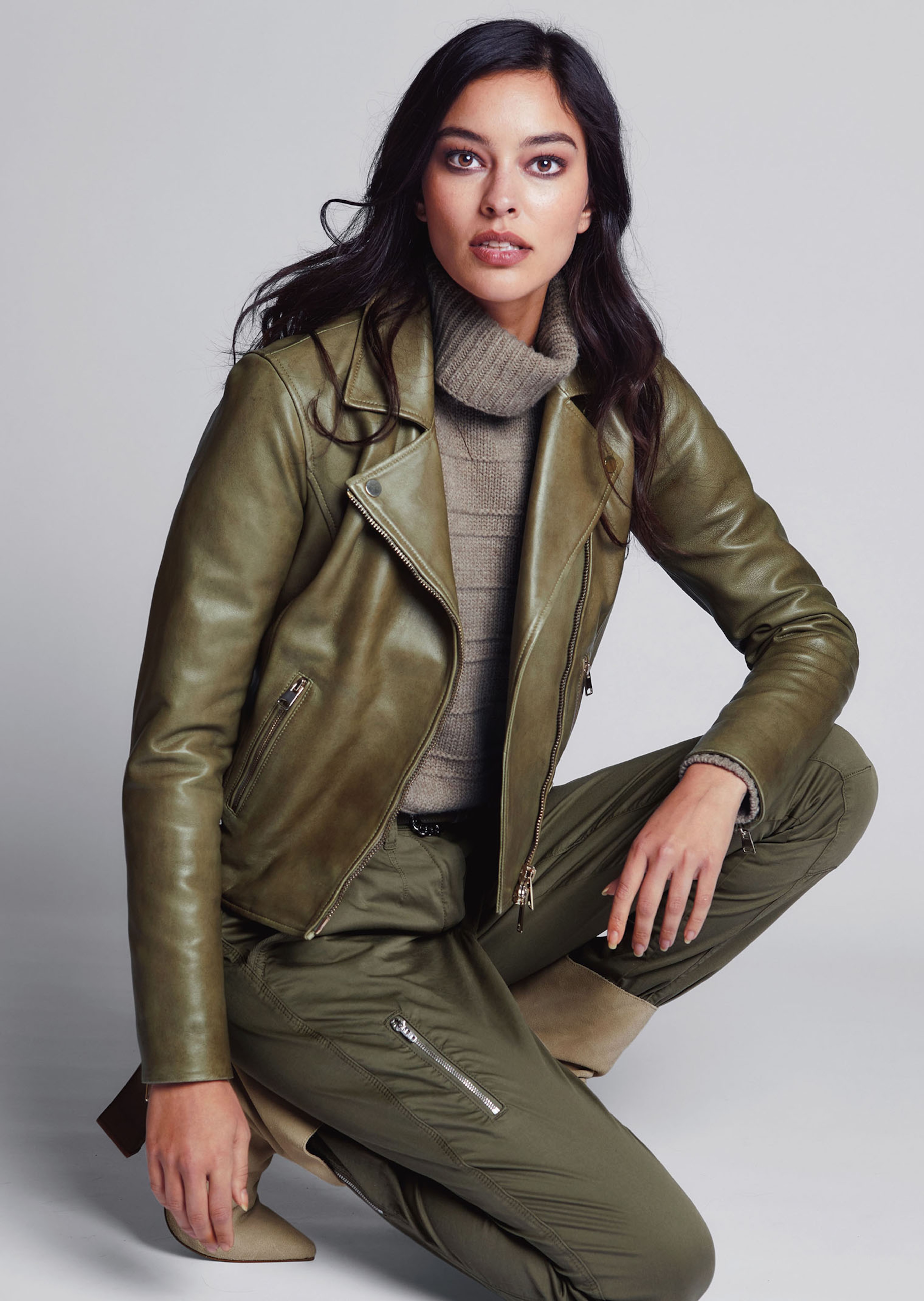 Veste. Cuir nappa d'agneau