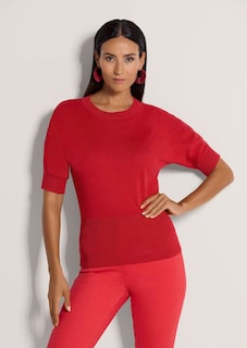 Sommerlicher Feinstrickpullover aus reiner Baumwolle thumbnail 1