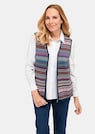 Jacquard tricot vest met kleurrijk streepdessin thumbnail 1