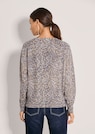 Bedruckter Kaschmirpullover mit Fledermausärmeln thumbnail 3
