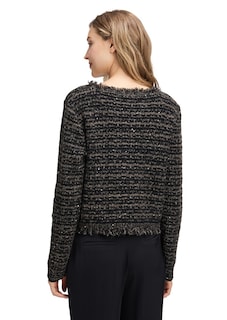 Cardigan coupe courte orné de paillettes thumbnail 3