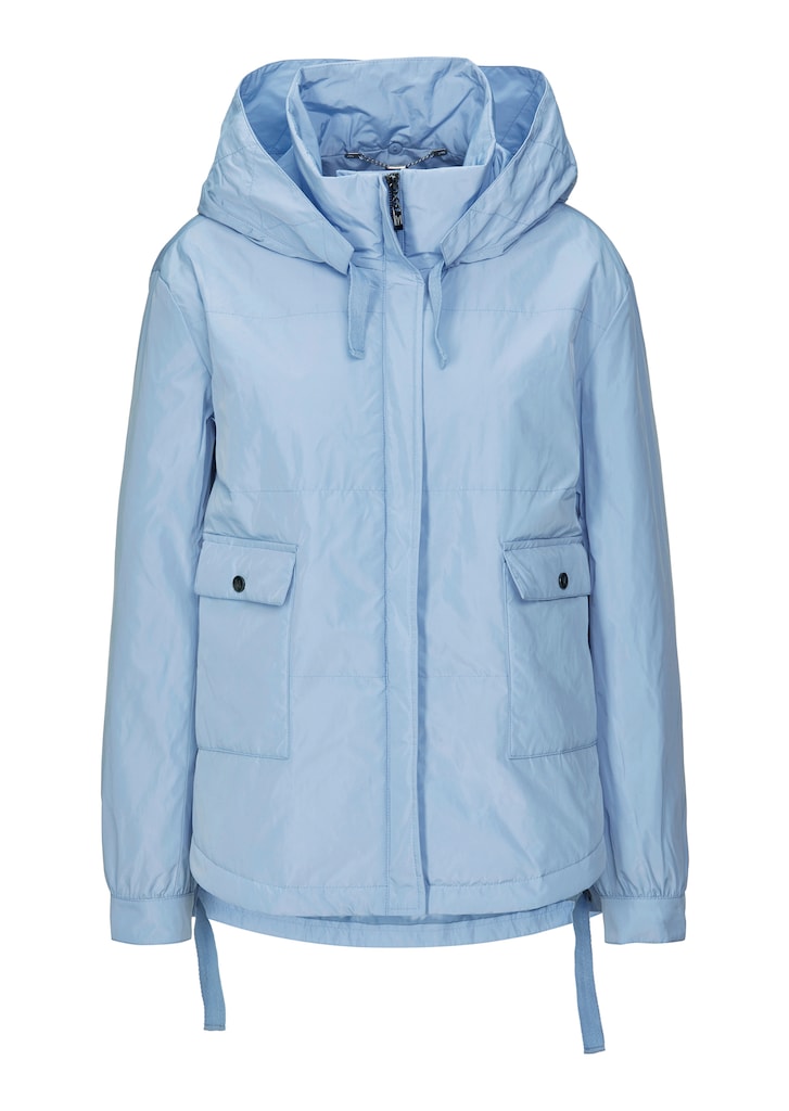Hooded jacket in a trendy A-line style