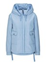 Hooded jacket in a trendy A-line style thumbnail 1