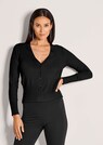 Stretch viscose cardigan thumbnail 1