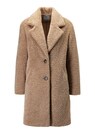 Faux fur coat in a cosy teddy look thumbnail 1