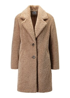 Faux fur coat in a cosy teddy look thumbnail 1