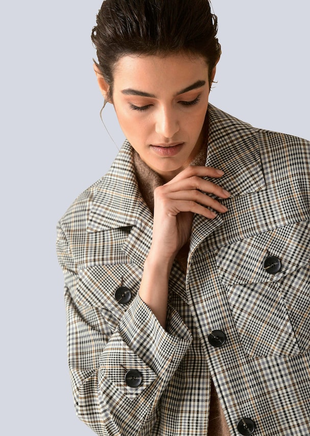 Blazer mit Hemkragen 3