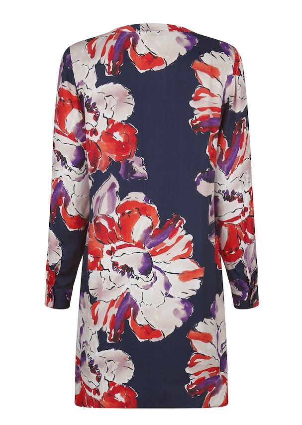 Longbluse mit floralem Print 6