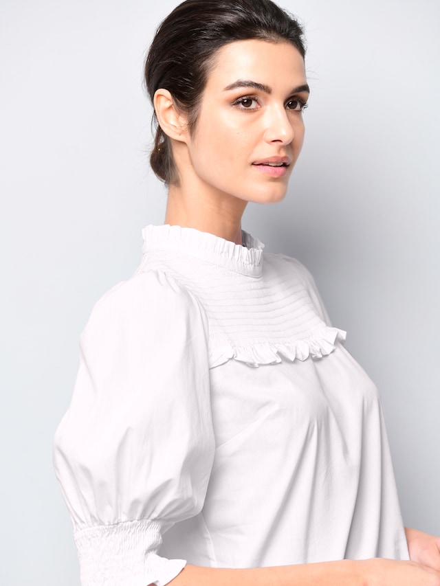 Bluse mit gesmoktem Ärmel 6