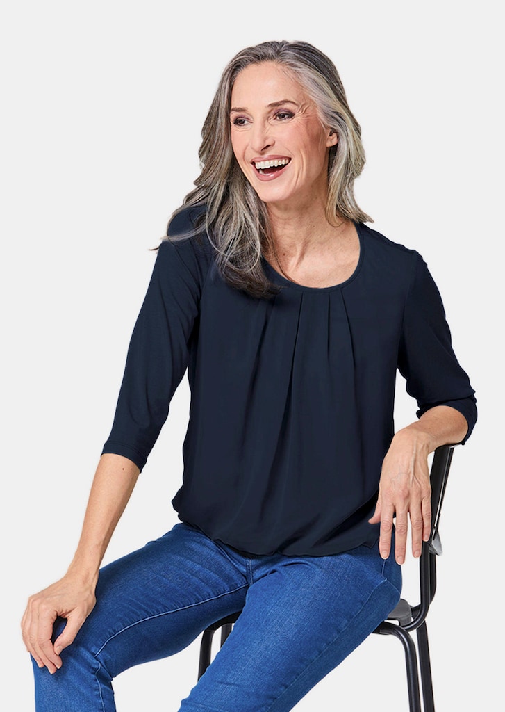 Verzorgd shirt in elegante blouselook