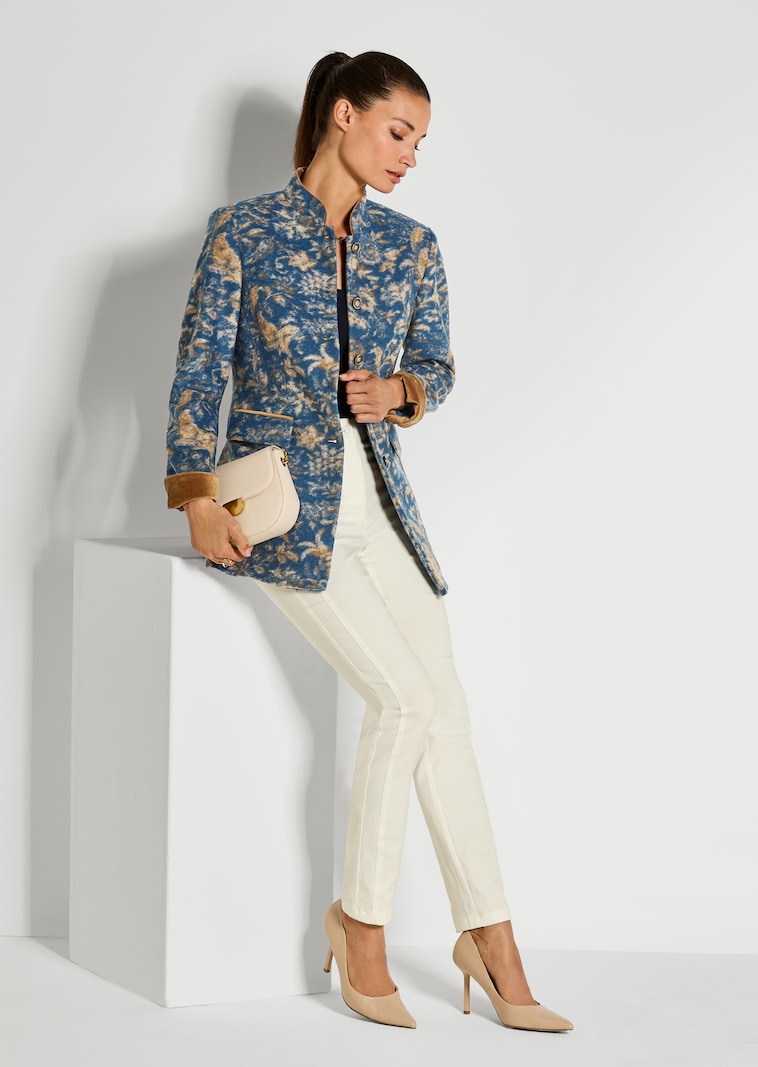 Kurzmantel mit All-over-Print