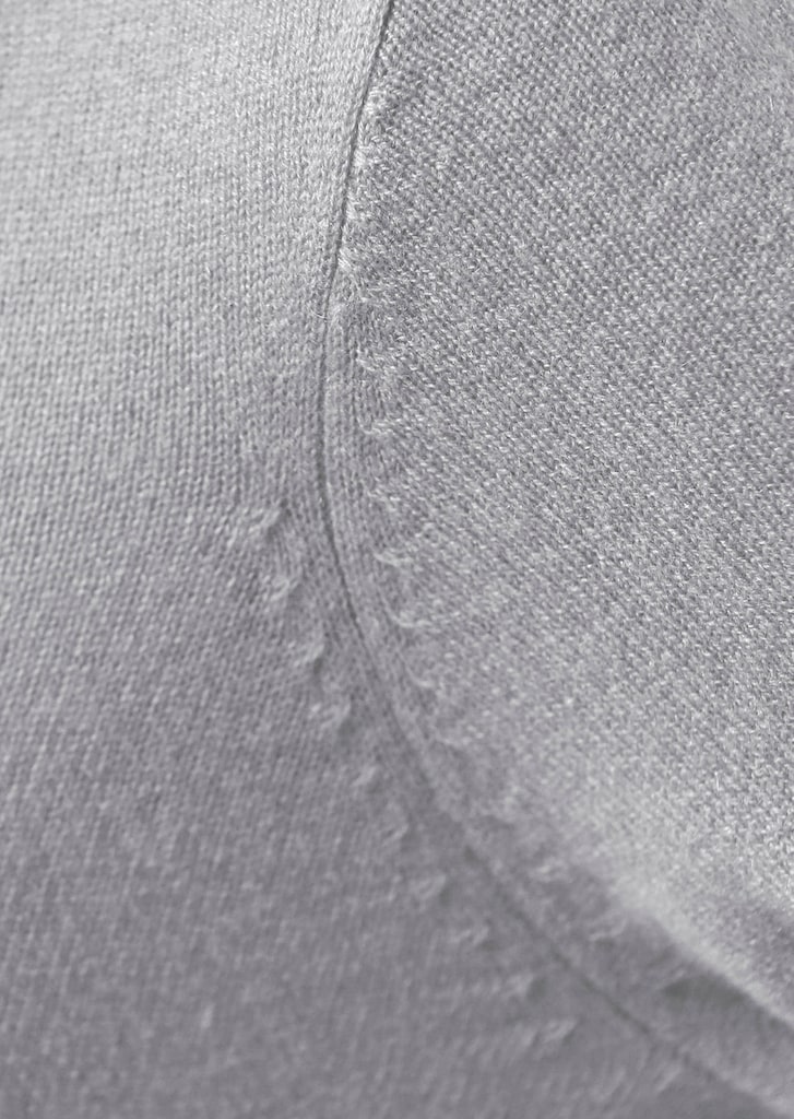 Kuschelweiche Kaschmir-Strickjacke mit Rundhals