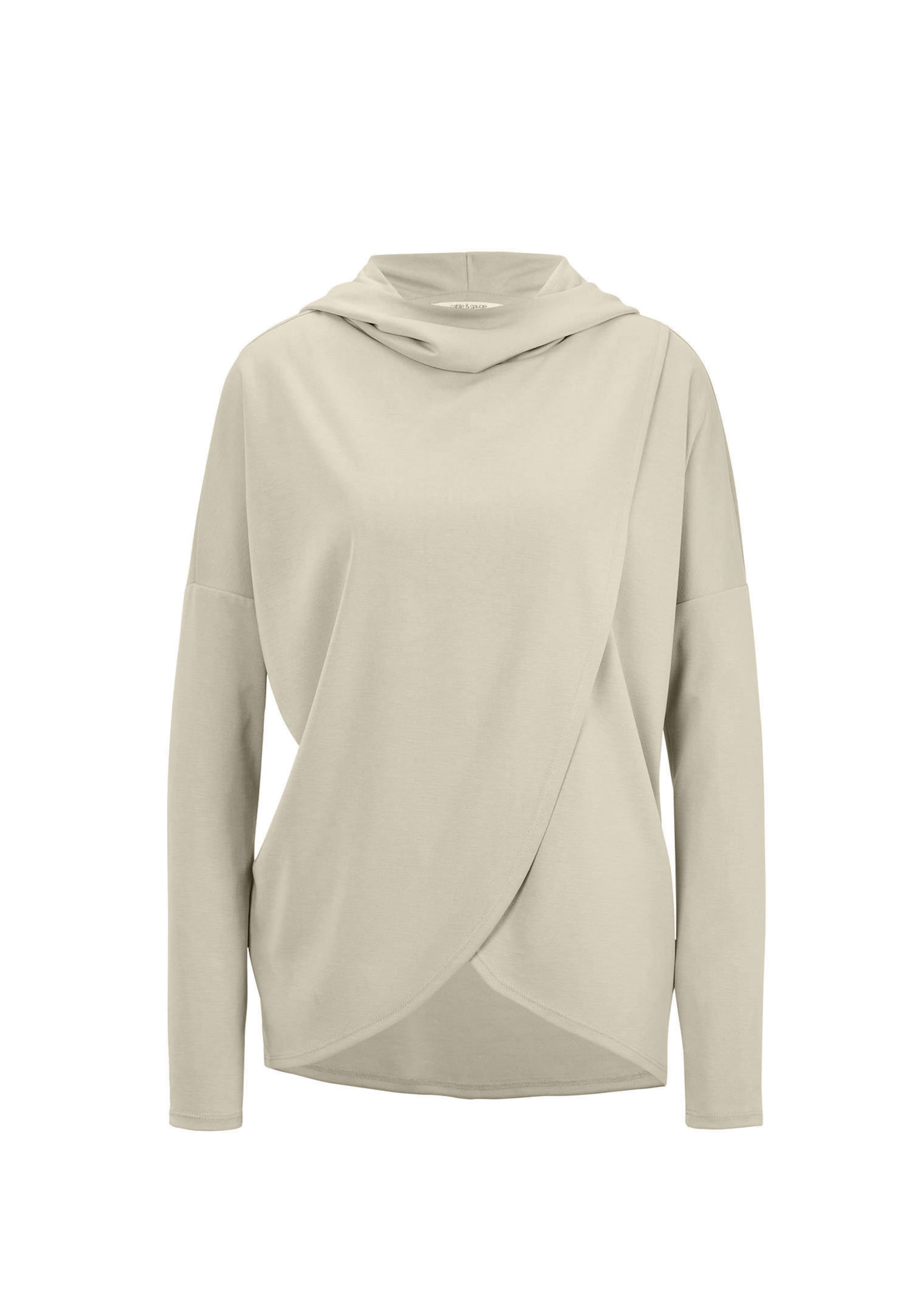 T-shirt à manches longues à capuche, forme tulipe