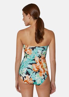 Bandeau-Badeanzug mit Blütenprint thumbnail 3