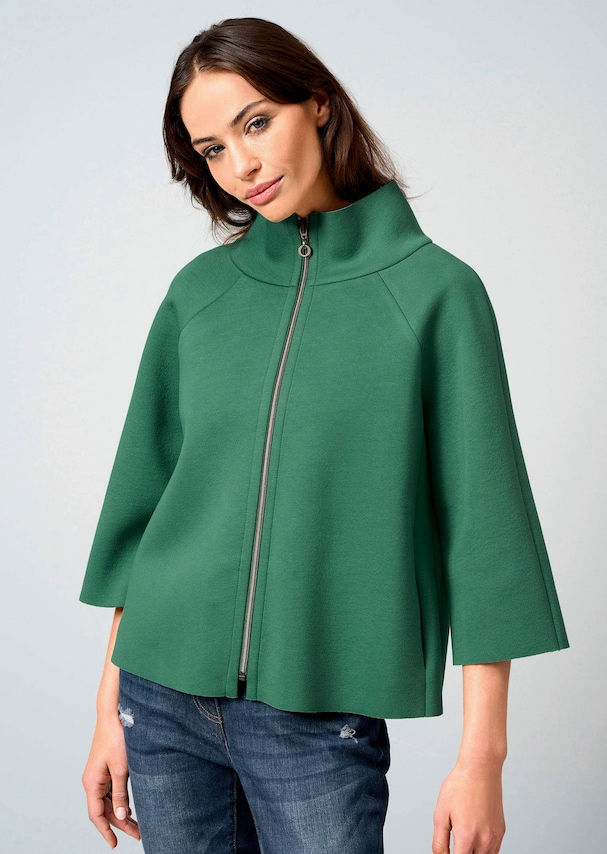 Blazerjacke mit Reißverschluss