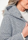 Manteau court bicolore en laine mélangée thumbnail 5