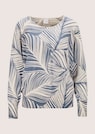 Kaschmirpullover mit Blätterprint thumbnail 6