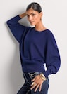 Bedruckter Kaschmirpullover mit Fledermausärmeln thumbnail 7