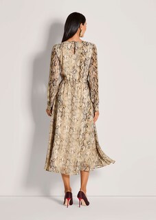 Rundhals-Kleid mit Animal-Print thumbnail 3