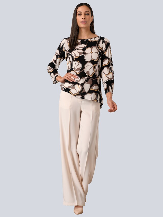 Bluse mit Allover Print 3