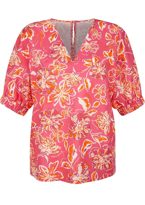 Bluse mit Gummizug am Ärmel 5