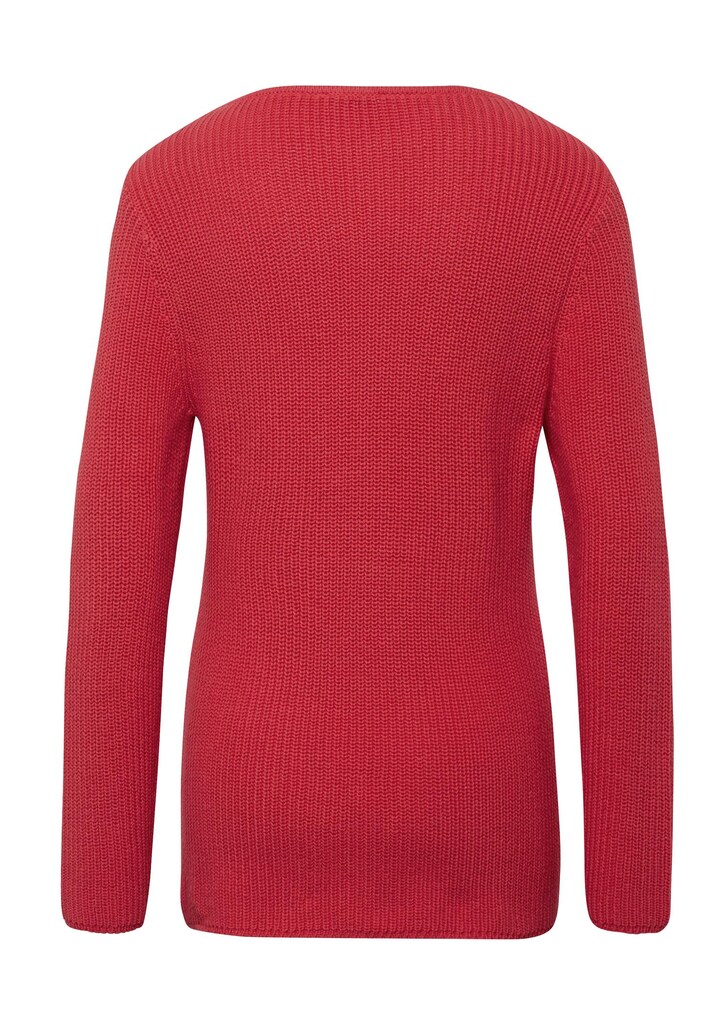Figurschmeichelnder Pullover aus reiner Baumwolle