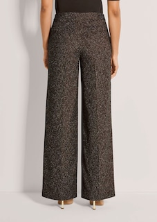 Weite Tweed-Hose mit Bügelfalten thumbnail 3