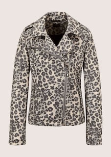 Biker-Jacke in bedruckter Scuba-Qualität thumbnail 6